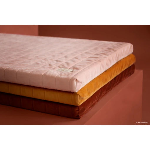 Zanzibar play mattress • velvet Bloom Pink