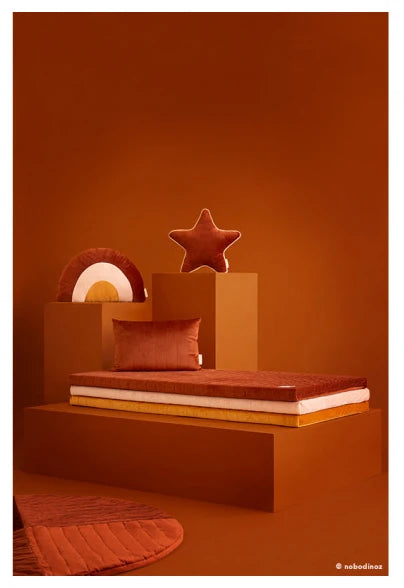 Aristote cushion • velvet wild brown