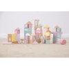 Building blocks in bucket pink-Wooden Toys-Little Dutch-jellyfishkids.com.cy