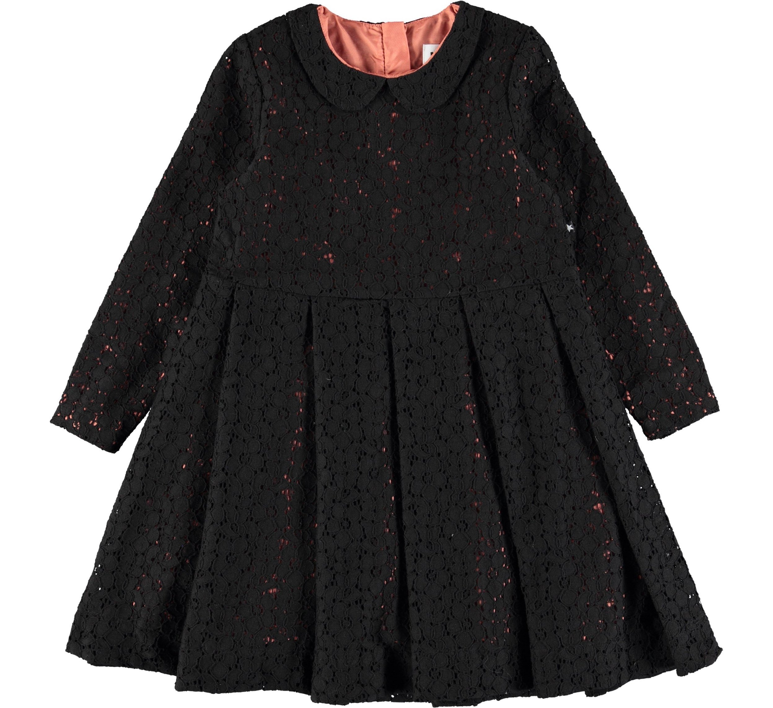 Cici Черное кружевное платье-DRESS-MOLO-122/128 - 7-8 YRS-jellyfishkids.com.cy