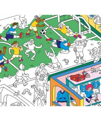 Coloring Poster - FOOTBALL-Coloring Poster-OMY-jellyfishkids.com.cy