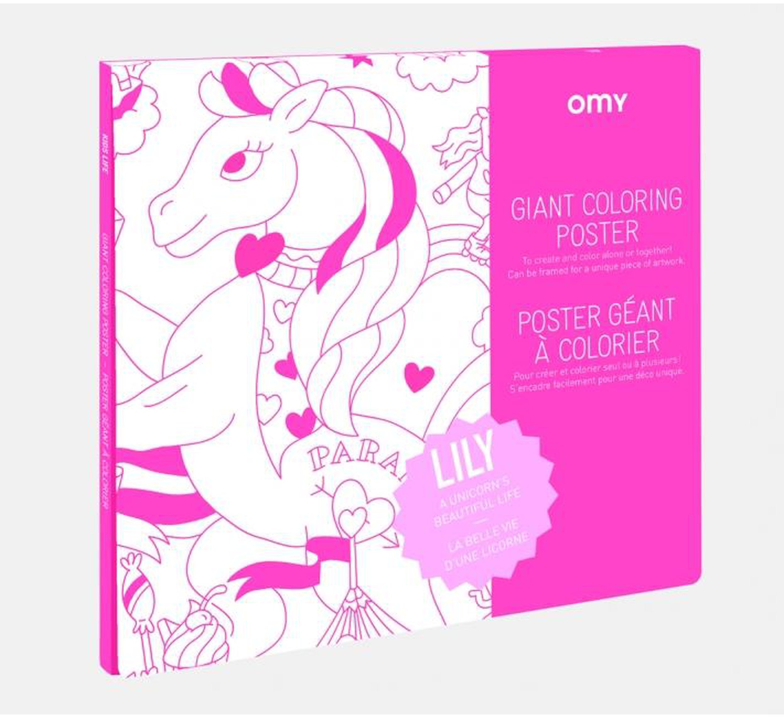 Coloring Poster - Lily-Coloring Poster-OMY-jellyfishkids.com.cy