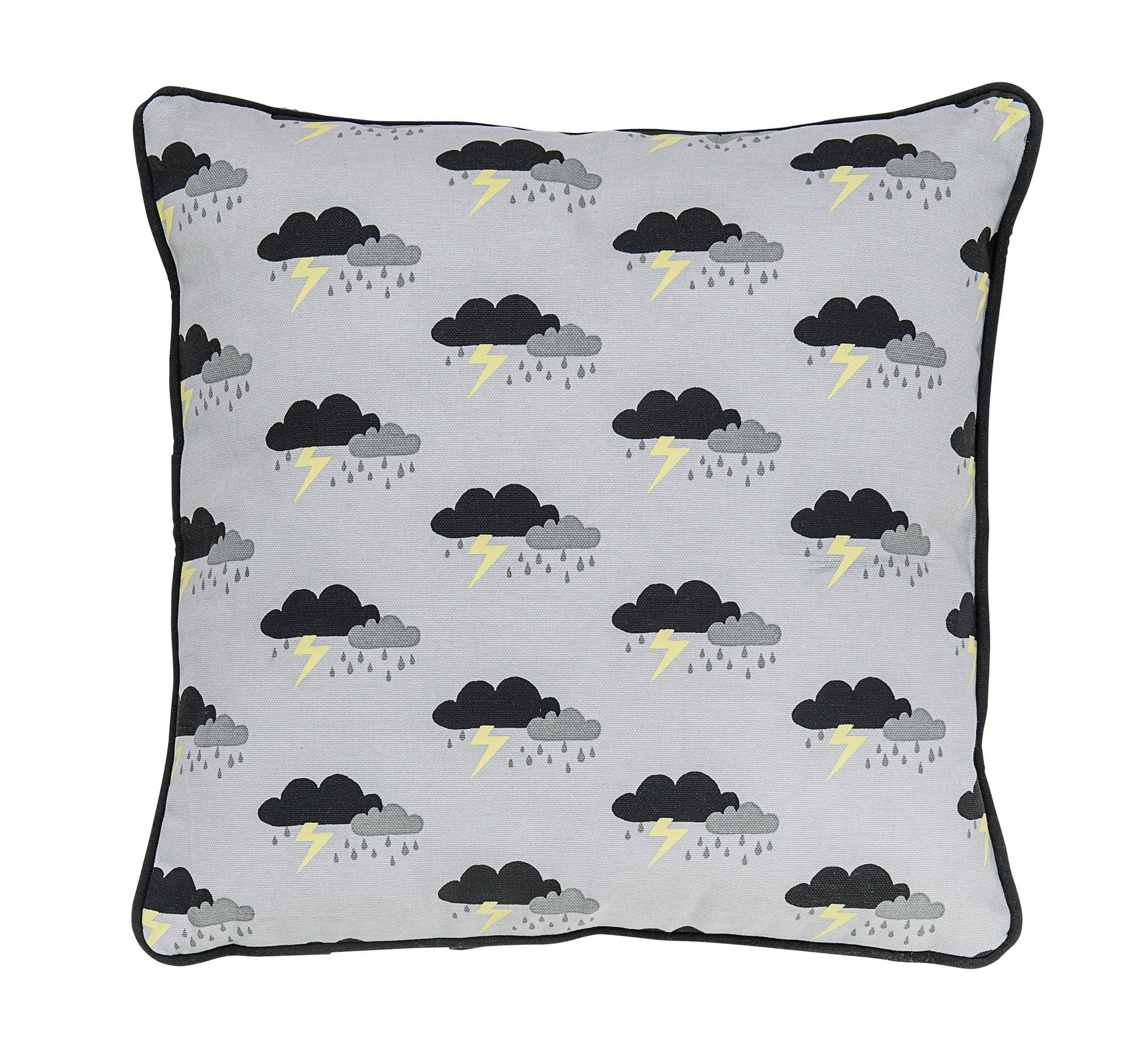 Cushion, Grey, Cotton-Cushion-Bloomingville-jellyfishkids.com.cy