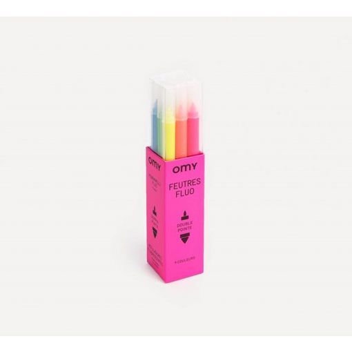 Felt Pens- Neon-Gel Crayons-OMY-jellyfishkids.com.cy