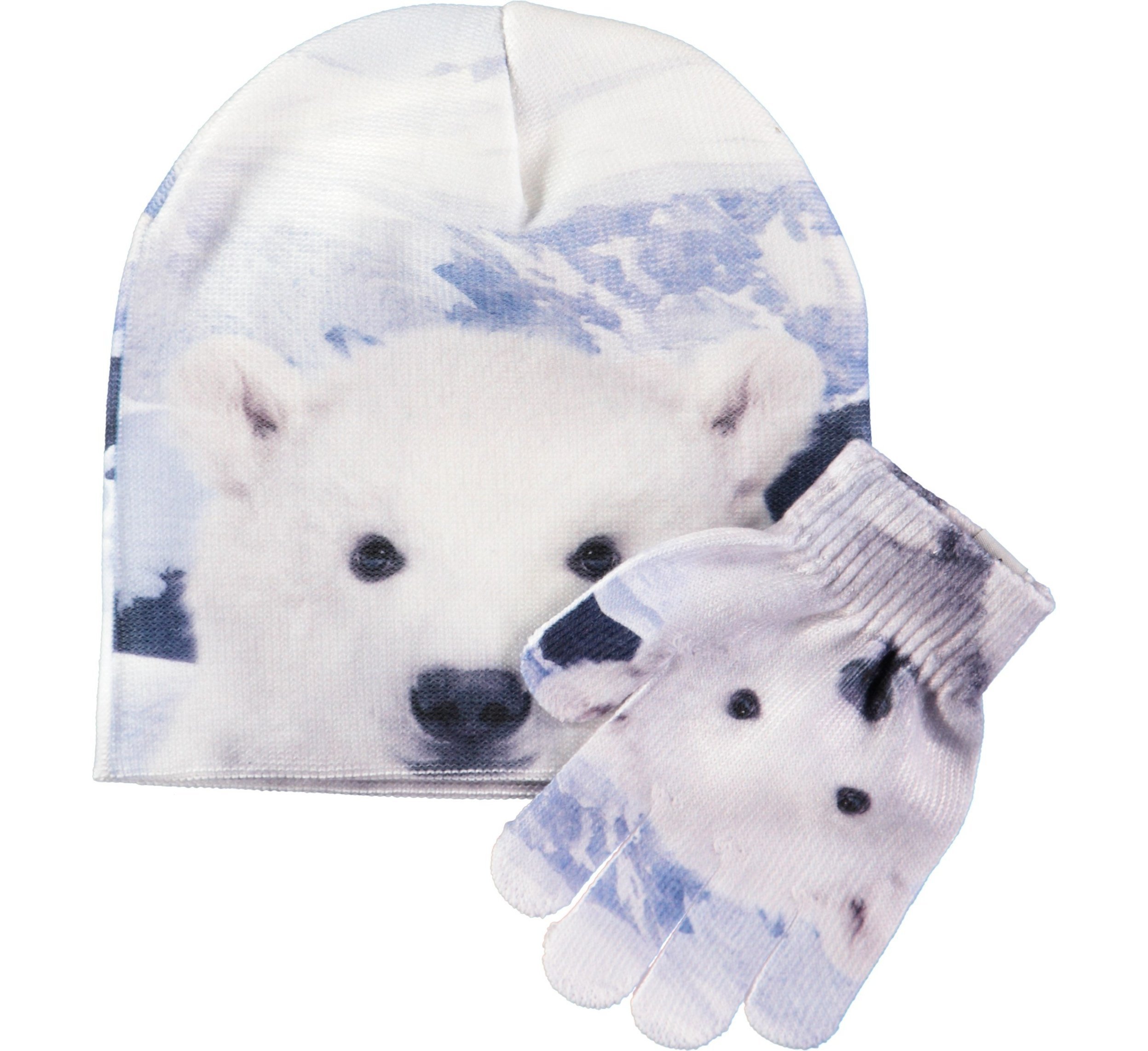 Kaya Baby Polar Bear Hat & Gloves Set-Accessories-MOLO-S/M-jellyfishkids.com.cy