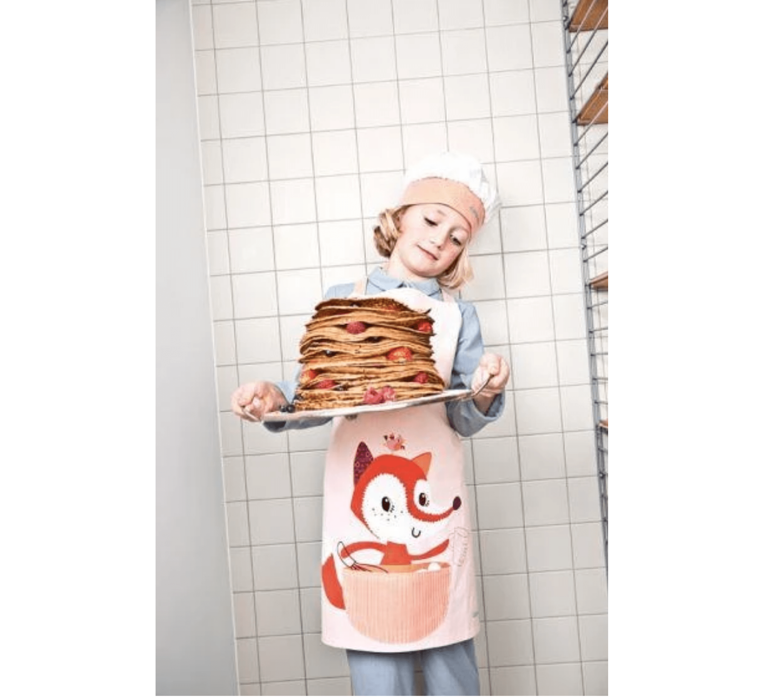 LITTLE CHEF. Alice Cooking Apron and Hat-littlechef-Lilliputiens-jellyfishkids.com.cy