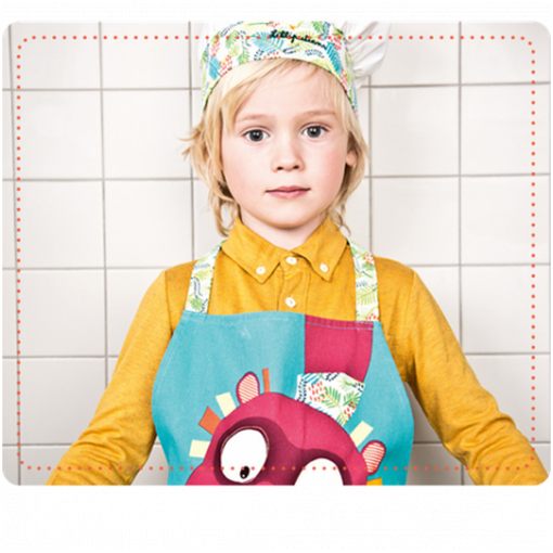 LITTLE CHEF. Georges cookie apron and hat-Apron-Lilliputiens-jellyfishkids.com.cy