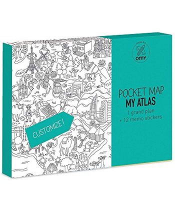 Mon Atlas Cartes de poche à colorier-Cartes de poche à colorier-OMY-jellyfishkids.com.cy