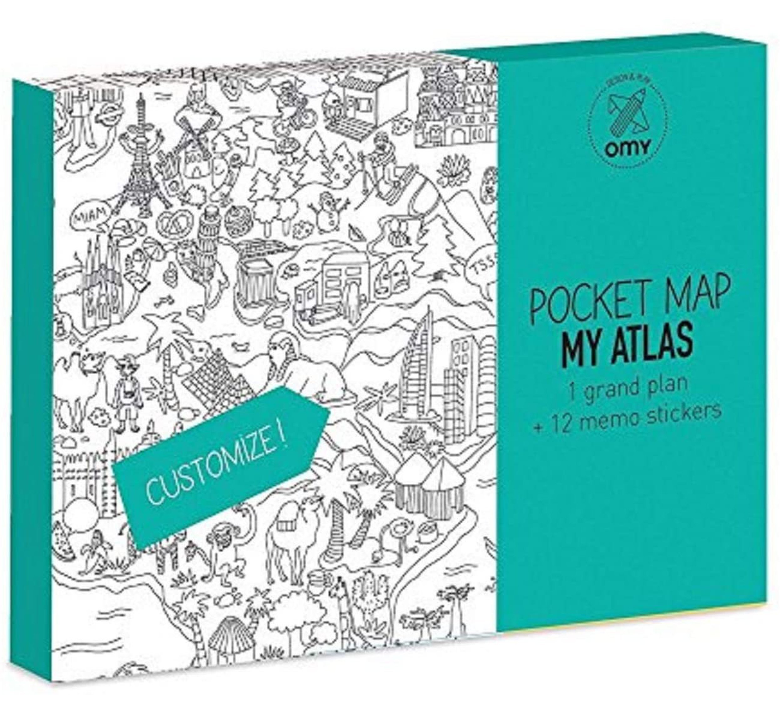 Mon Atlas Cartes de poche à colorier-Cartes de poche à colorier-OMY-jellyfishkids.com.cy