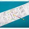 Jeux de poche - Cartes de poche à colorier Cosmos-OMY-jellyfishkids.com.cy
