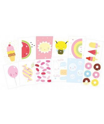 Ensemble de cartes postales - Cute Kawaii-POSTCARDS-A Little Lovely Company-jellyfishkids.com.cy