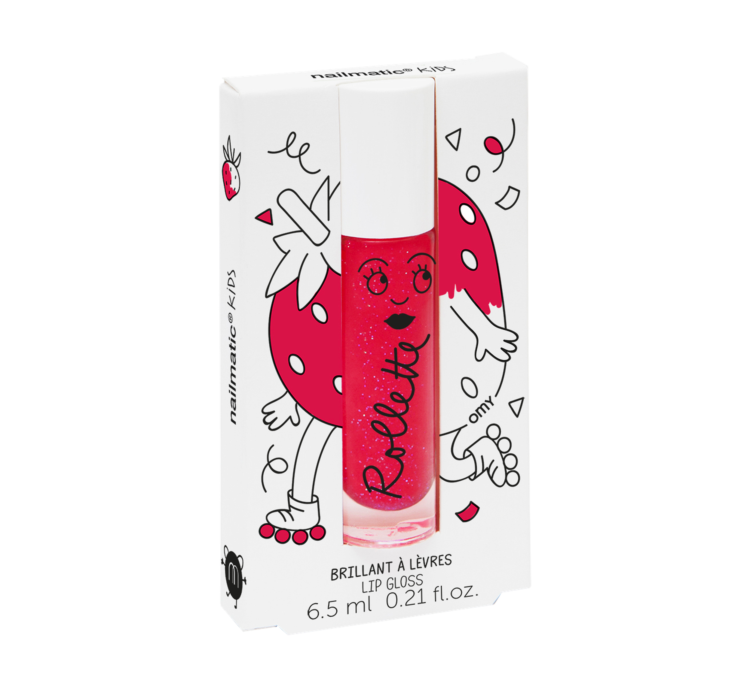 Strawberry Roulette - Gloss à lèvres-Gloss à lèvres-Nailmatic-Strawberry-jellyfishkids.com.cy