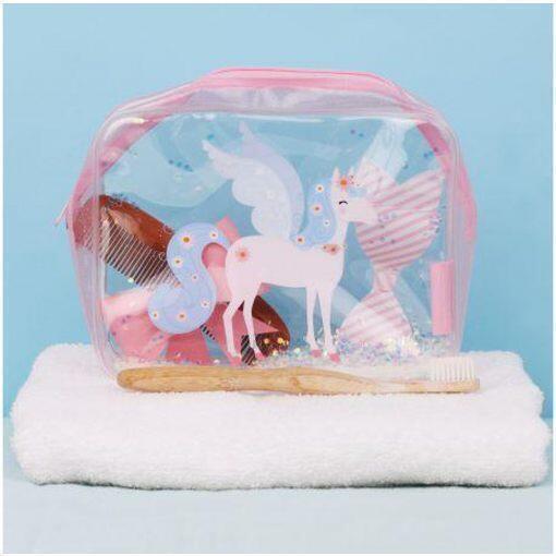 Τσάντα μπάνιου - Unicorn-Bag-A Little Lovely Company-jellyfishkids.com.cy