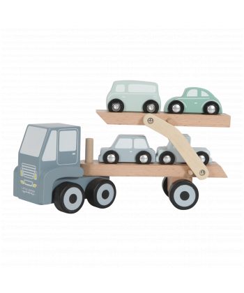 Ξύλινο φορτηγό μεταφοράς με αυτοκίνητα-ξύλινα παιχνίδια-μικρά Dutch-jellyfishkids.com.cy