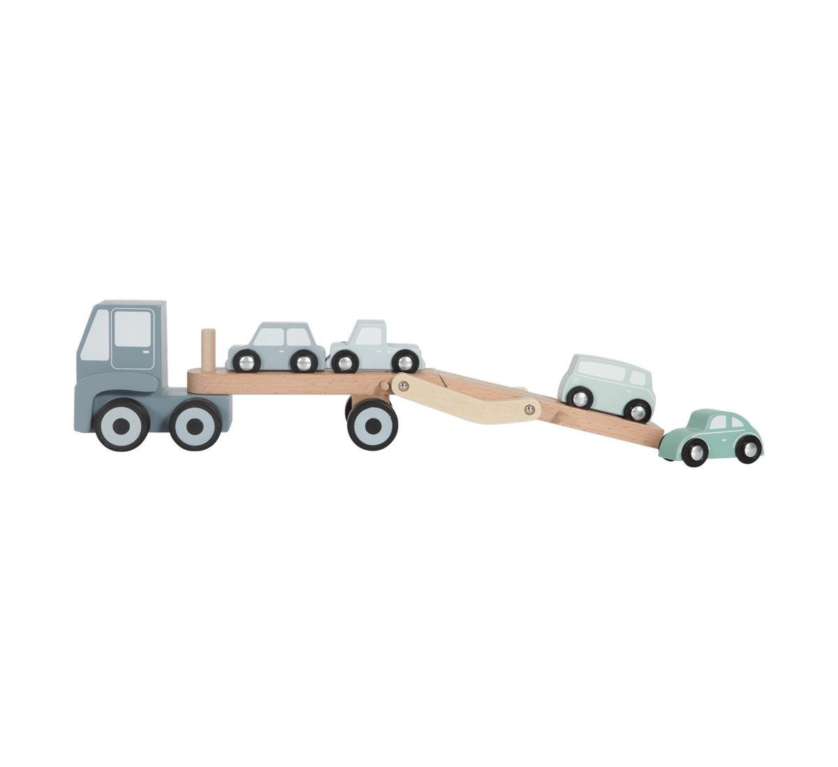 Wooden Transport Truck With Cars