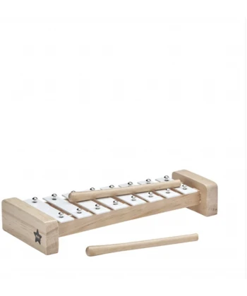 Wooden Xylophone - White-Musical Instrument-Kids Concept-jellyfishkids.com.cy
