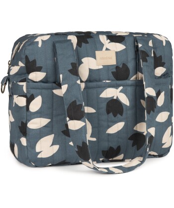 HYDE PARK-Waterproof stroller bag- Blue black tulips