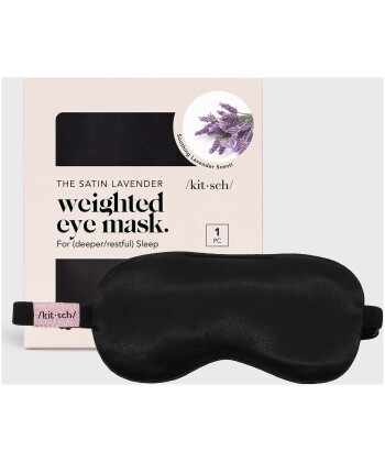 The Lavender Weighted Satin Eye Mask